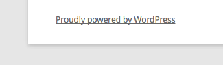 Prowdly Powered by WordPress
