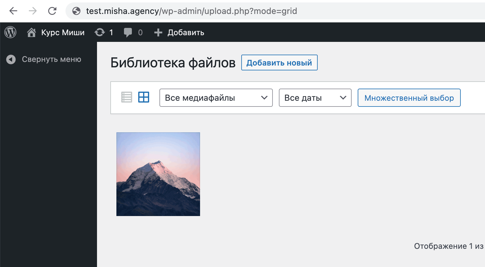 Удаление стандартных пунктов меню при помощи функции remove_menu_page()